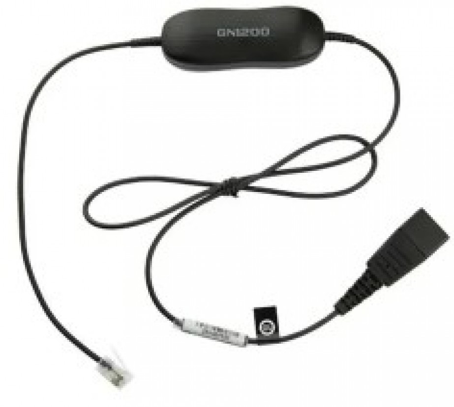 Jabra GN1216 QD-Kabel Für Avaya Telefone – Quick-Disconnect, Mit Lautstärkeregler, Für Headsets